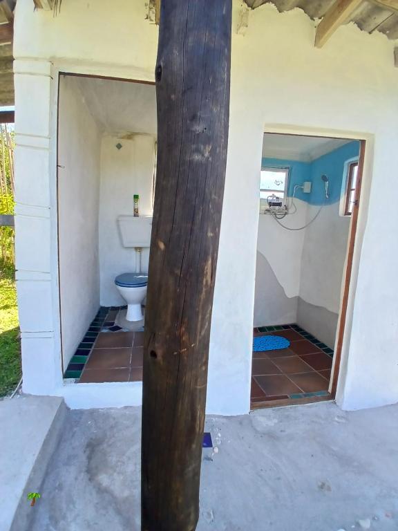 Bathroom with toilet and shower